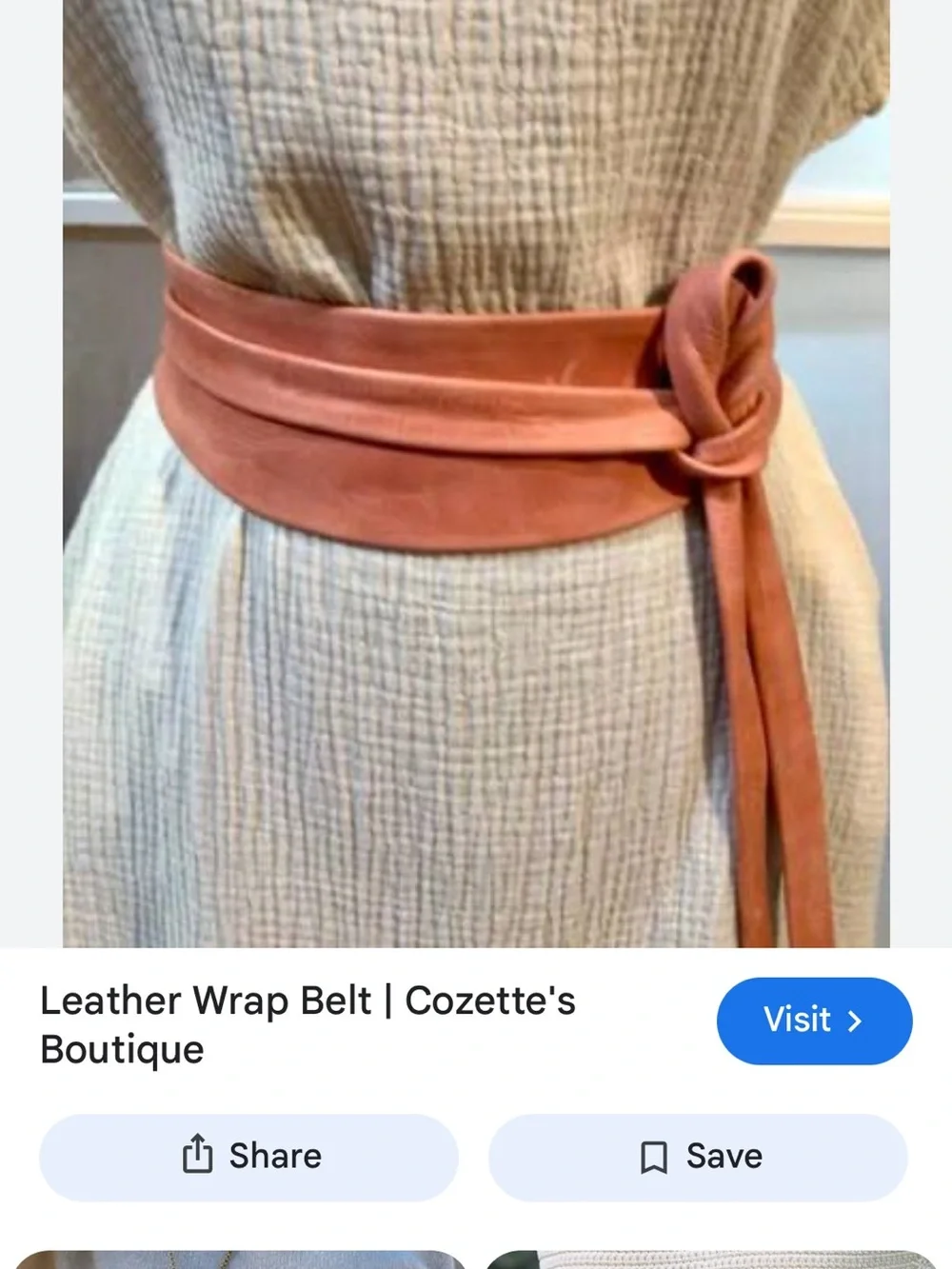 Ada leather wrap